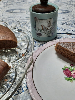 Una foto de Torta de café y cacao (sin leche ni huevos)