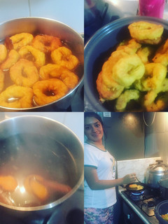 Una foto de Picarones