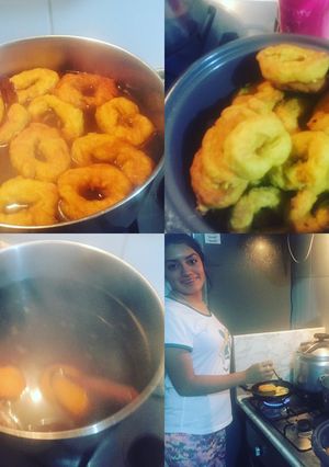 Una foto de Picarones