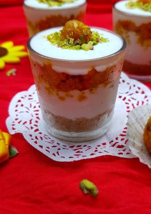 A picture of Boondi Laddu Parfait.