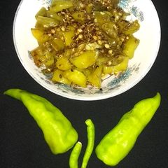 A picture of Special fry green chillies.