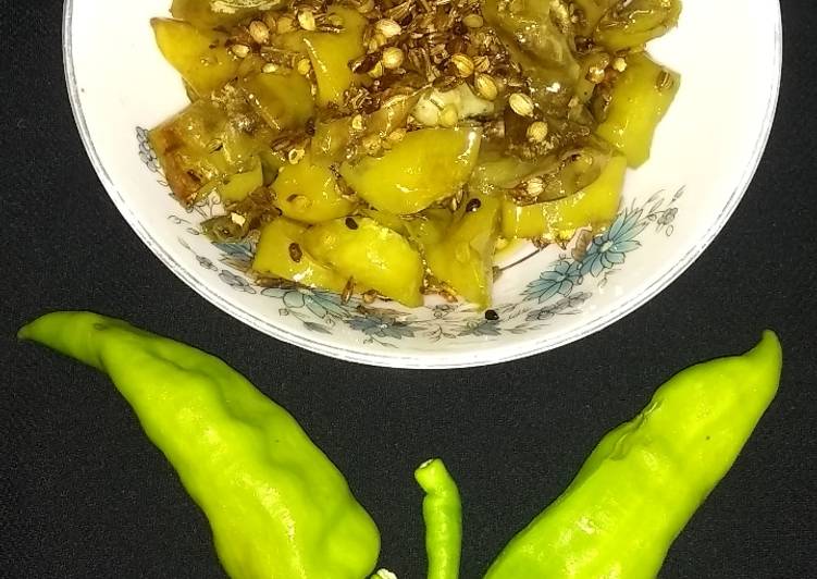 Recipe of Award-winning Special fry green chillies