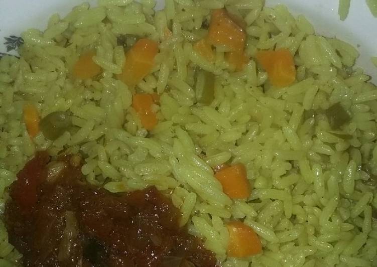 Soyayyar shinkafa(fried rice) &amp; beef sauce