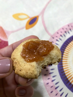 Una foto de Pepas de batata y Dulce de leche