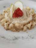 Il mandala (Risotto con pere e noccioline tritate)