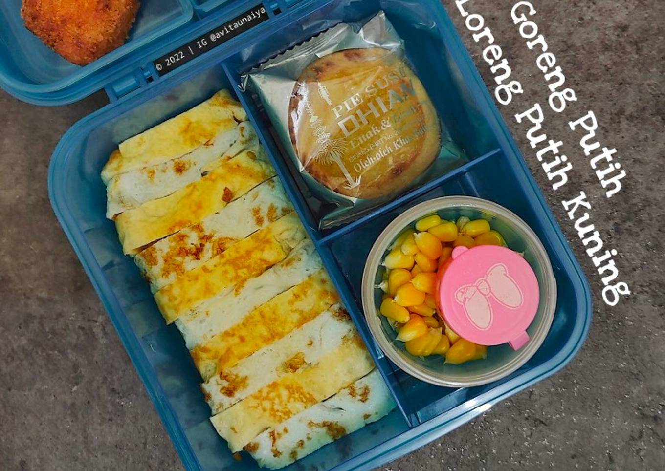 Nasi Goreng Putih Berselimut Loreng Putih Kuning