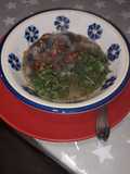 Sopa de camarones de vega para levantar muerto