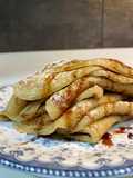 Tortitas americanas con sirope de caramelo 🥞