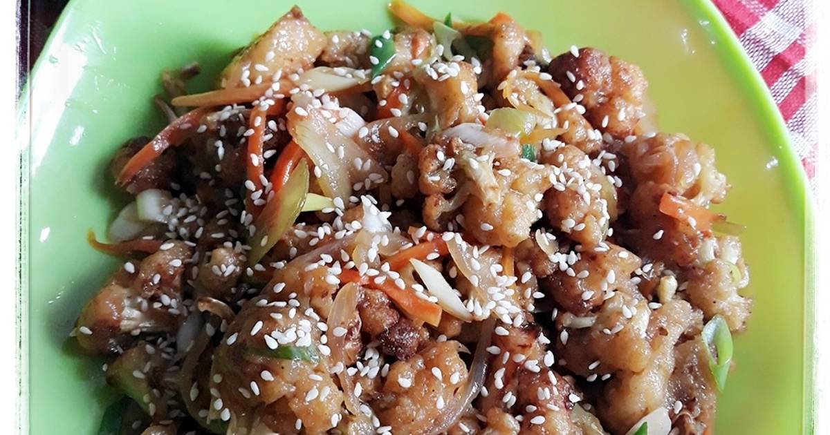 Resep Gobi Manchurian Kembang Kol Saus Asam Manis Oleh Ana Rafa