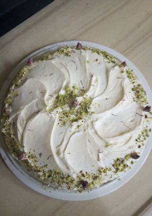 صورة لوصفة كيكة الزعفران