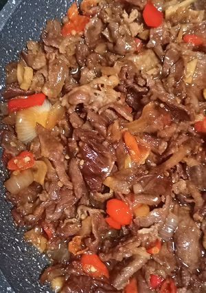 Foto resep Beef teriyaki pedas