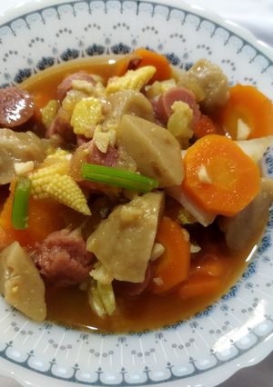 Foto resep Capcay sosis & bakso