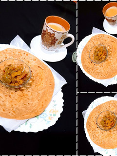 A picture of Achari Masala with Paratha & Chai☕.