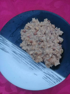A picture of Creamed samp with peanuts.