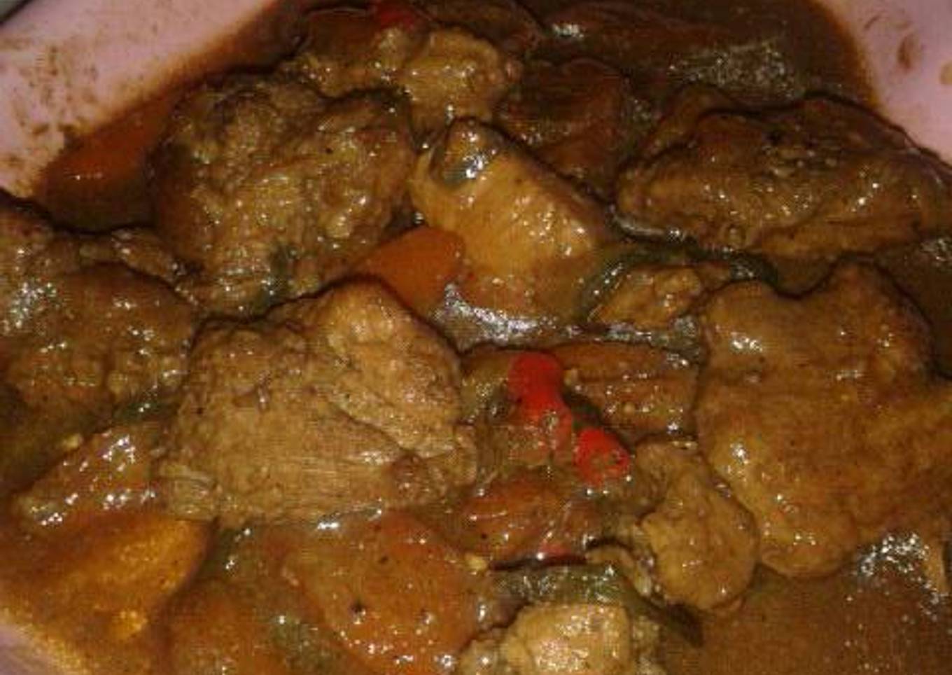 Babi kecap lada hitam