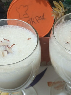 A picture of Banana milk shake.