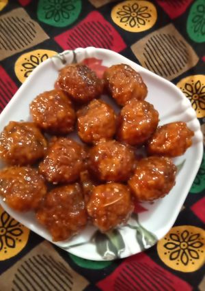 A picture of Veg Manchurian.