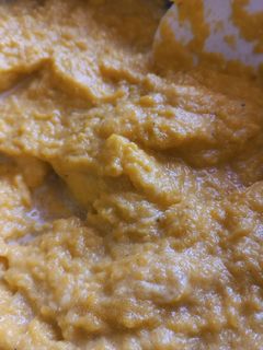 Una foto de Puré de calabaza