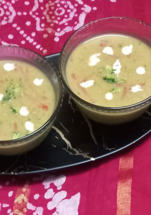 A picture of Mix Vegetable Soup.