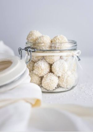 A picture of Coconut balls.