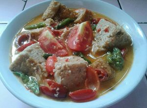 Foto resep Mix Oncom+ Kulit Melinjo + Tahu Kuah Santan Minim Bumbu