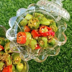 A picture of Instant Chillies Achaar 😋😉.