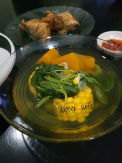 Foto resep Sayur bening bayam, jagung dan labu