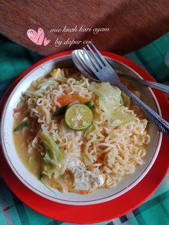 Foto resep 15#Mie kuah kari ayam rasa jeruk limau