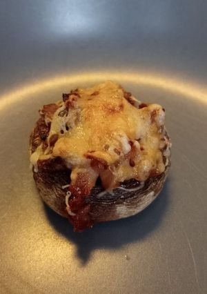 Una foto de Champis rellenos al horno