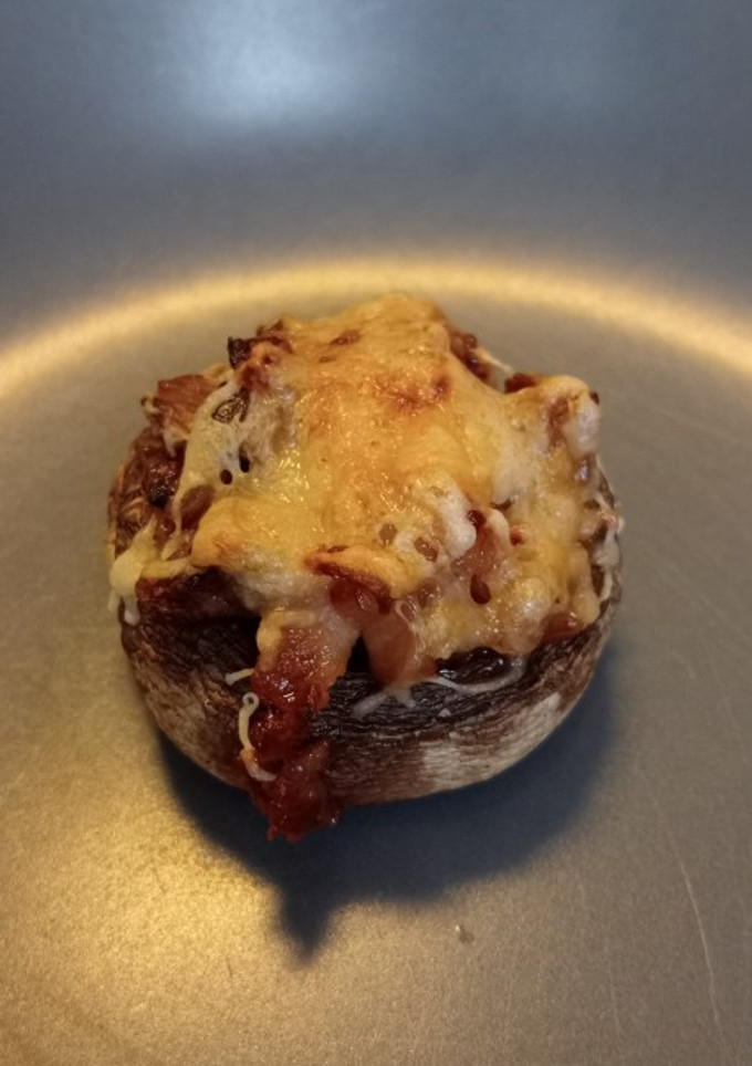 Una foto de Champis rellenos al horno