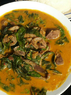 A picture of Oha soup.