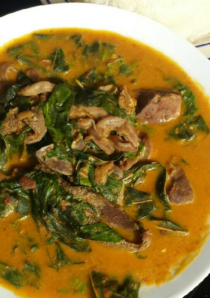 A picture of Oha soup.