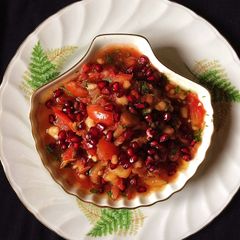 A picture of Tangy Spicy Tomato Apple Salad.