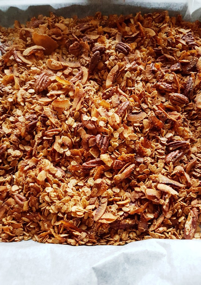 Una foto de Granola de Nueces Pecan y Coco