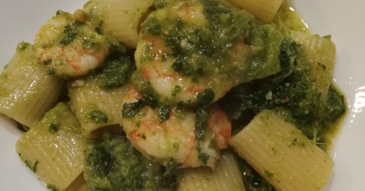 Ricetta Mezze Maniche Con Cime Di Rapa E Mazzancolle di Rosannafoschi ...