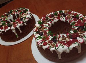 Una foto de Cake navideño con frutos secos 🎄😋