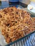Pâte bolognaise vege aux 2 fromages