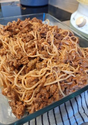 Une photo de Pâte bolognaise vege aux 2 fromages