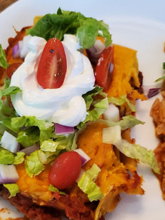 A picture of Beef Enchiladas.