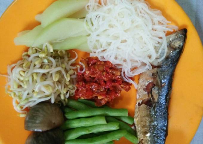 Resep Ikan Laut Lalap Sayur Menu Makan Siang Sehat Oleh Dapurkos Mei