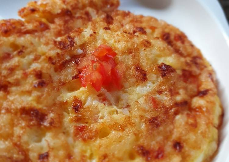 Omelette nasi (cemilan 10 bulan)