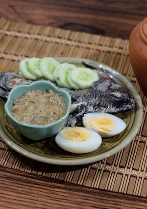 รูปของ น้ำพริกปลาแบบเหนือ(สูตรปลาร้า) ใช้หม้อทอดไร้น้ำมัน air fryer