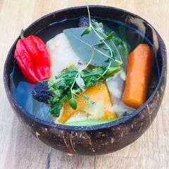 Ital Soup/Stew with Herbs and Scotch Bonnet 🌱 A picture of Ital Soup/Stew with Herbs and Scotch Bonnet 🌱.