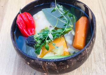 How To Making Recipe Ital SoupStew with Herbs and Scotch Bonnet  Home Style