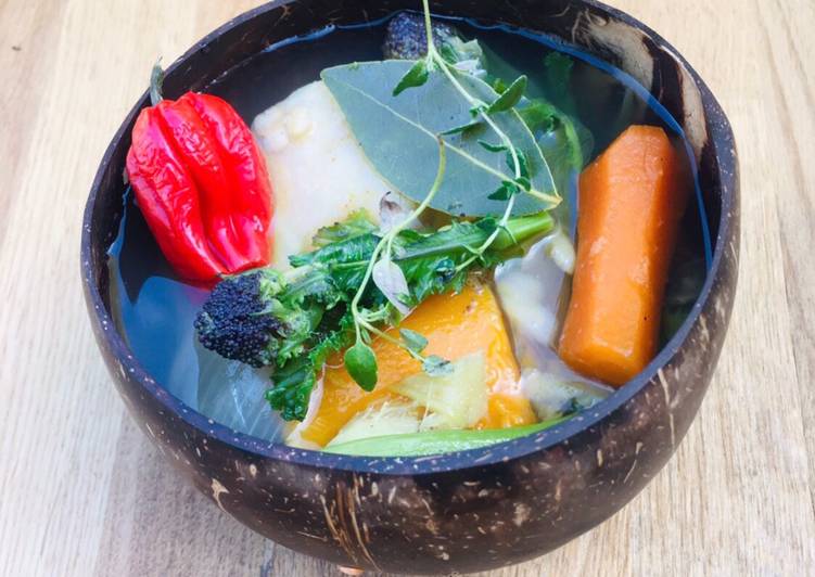 Ital Soup/Stew with Herbs and Scotch Bonnet π±