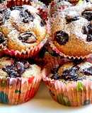 Meggyes-mákos muffin