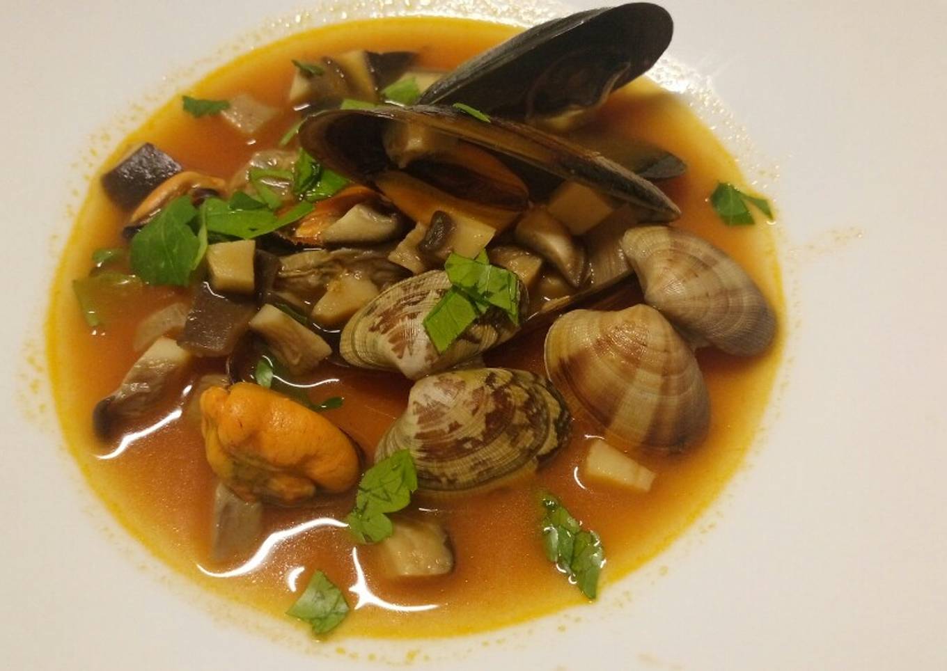Zuppa mare e monti sea and mountain soup