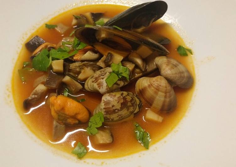 Step-by-Step Guide to Make Homemade Zuppa mare e monti sea and mountain soup
