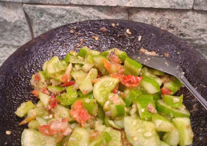 Resep Receuh Bonteng Rujak Timun Khas Urang Sunda Oleh Dapur