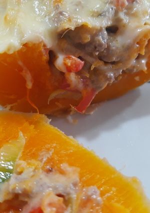 Una foto de Calabaza rellena